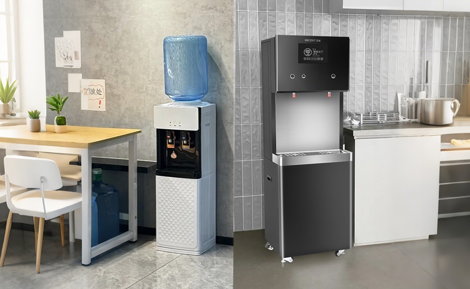 桶裝水與商用凈水器對(duì)比，探究企業(yè)飲水選擇哪個(gè)好？